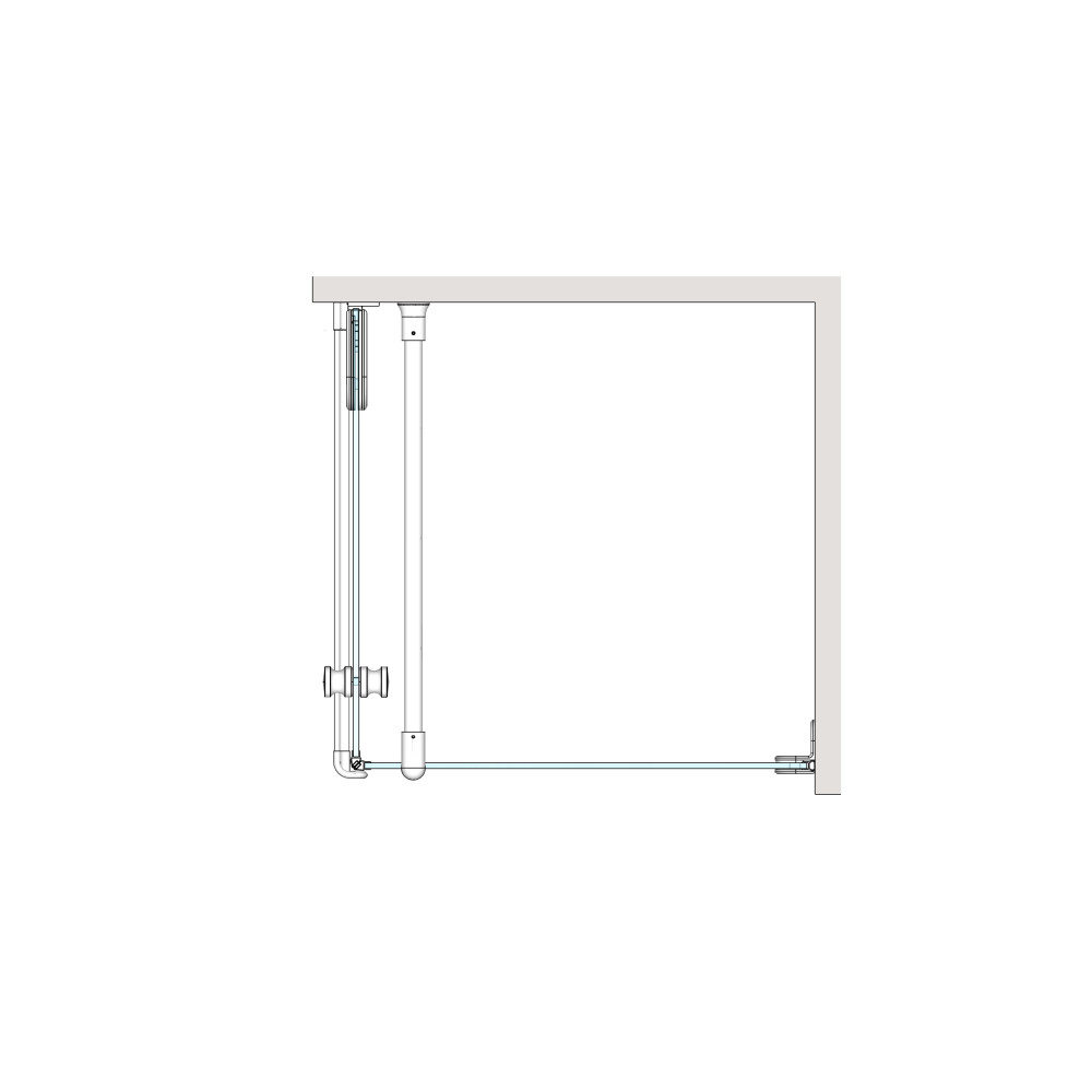 Brasta Glass Nora Quadro 80x80 dušo kabina, tamsintas rudai stiklas 4 Brasta Glass Nora Quadro 80x80 dušo kabina, tamsintas rudai stiklas 4