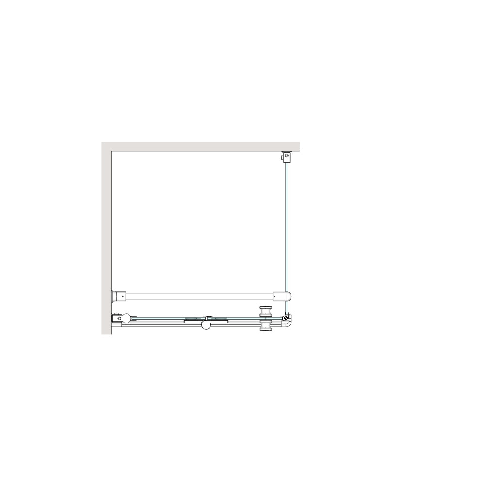 Brasta Glass Sandra 80x80 dušo kabina, tamsintas rudai stiklas 4 Brasta Glass Sandra 80x80 dušo kabina, tamsintas rudai stiklas 4