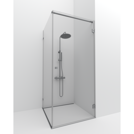 Brasta Glass Nora Plius Quadro 80x80 dušo kabina, tamsintas rudai stiklas 1 Brasta Glass Nora Plius Quadro 80x80 dušo kabina, tamsintas rudai stiklas 1