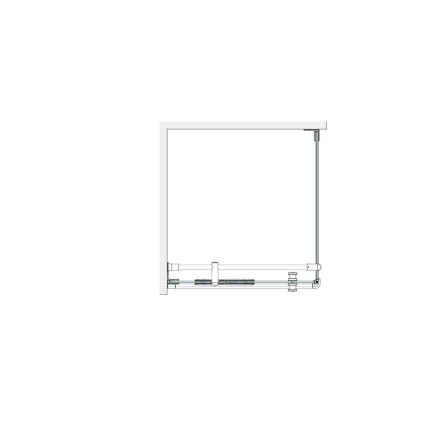 Brasta Glass Nora Plius Quadro 80x80 dušo kabina, tamsintas rudai stiklas 3