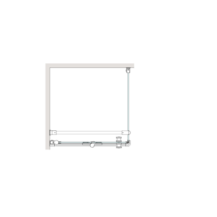 Brasta Glass Sandra 80x80 dušo kabina, tamsintas rudai stiklas 4