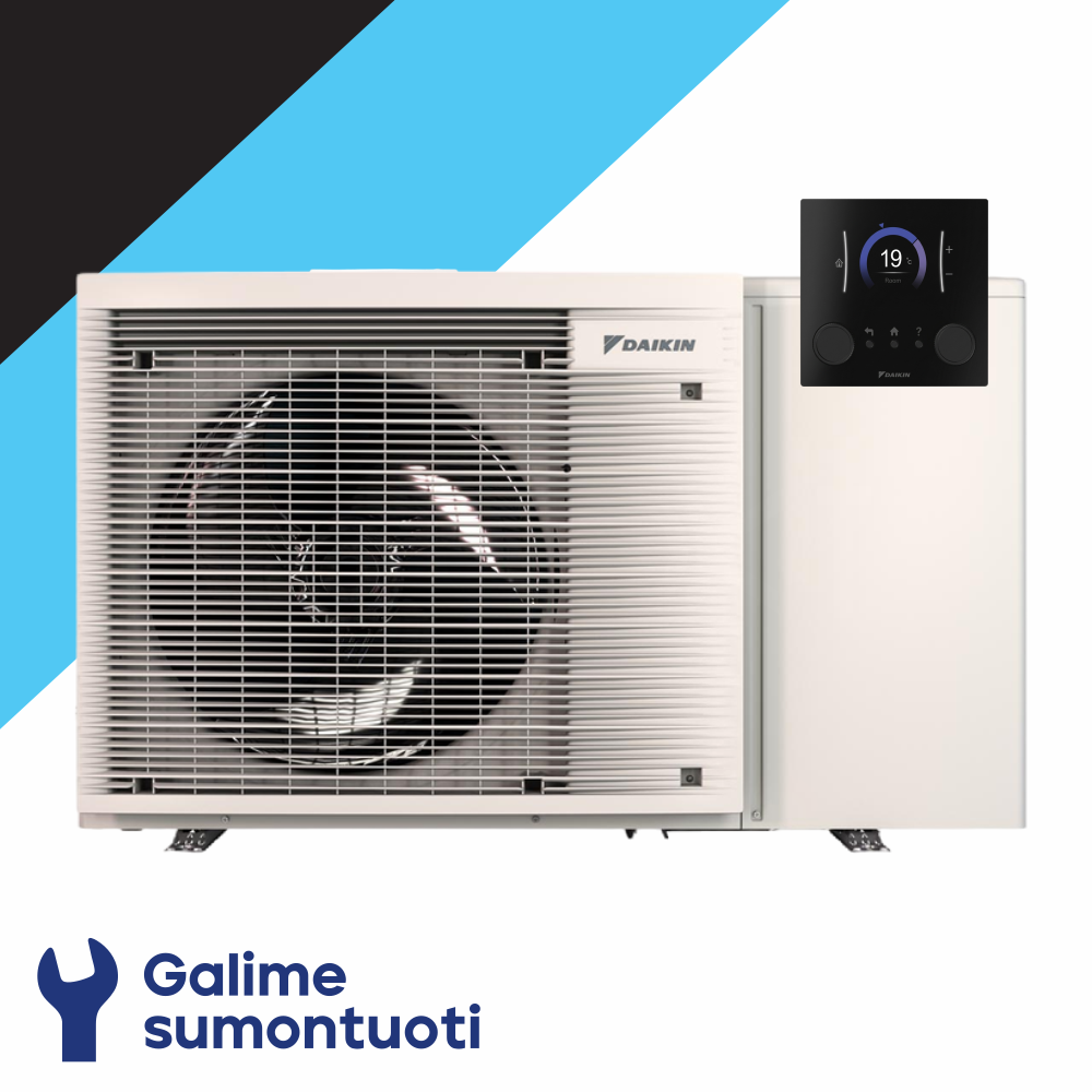 Daikin Altherma 3 M oras-vanduo šilumos siurblys monoblokas EDLA08E3V3 galia 7.50 kW 1