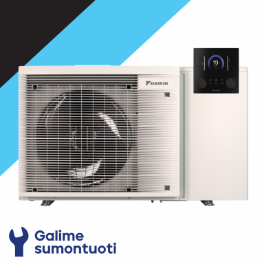 Daikin Altherma 3 M oras-vanduo šilumos siurblys monoblokas EBLA04E3V3 galia 4.30 kW