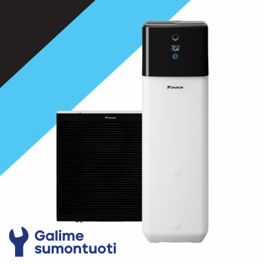 Daikin Altherma 3 R oras-vanduo šilumos siurblys su integruota 300 l talpa EBSX11P30D komplekte ERLA11DW1 galia 12.44 kW Daikin Altherma 3 R oras-vanduo šilumos siurblys su integruota 300 l talpa EBSX11P30D komplekte ERLA11DW1 galia 12.44 kW