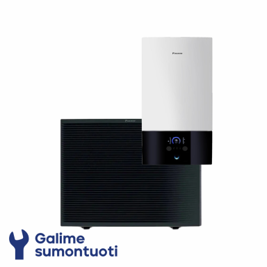 Daikin Altherma 3 R MT W oras-vanduo šilumos siurblys ELBX12E9W komplekte ERRA10EW1 galia 9.25 kW