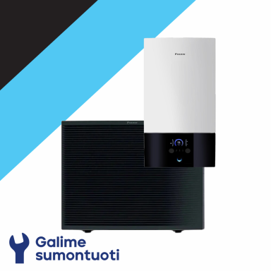 Daikin Altherma 3 H HT W oras-vanduo šilumos siurblys ETBX16E6V komplekte EPRA16DW17 galia 11.50 kW