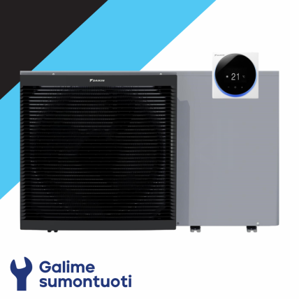 Daikin Altherma 3 M oras-vanduo šilumos siurblys monoblokas EBLA16D3W1 galia 16.00 kW 1