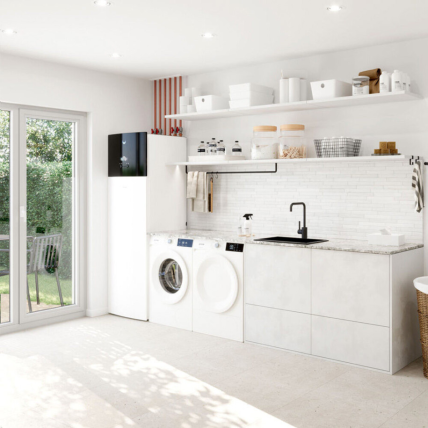 Daikin Altherma 3 R MT W oras-vanduo šilumos siurblys su integruota 180 l talpa ELBX12S18E6V komplekte ERRA12EW1 galia 9.97 kW 4