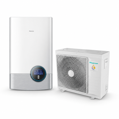 Hisense Hi-Therma šilumos siurblys oras vanduo AHW-044HCDS1 komplekte AHM-044HCDSAA galia 4.4 kW