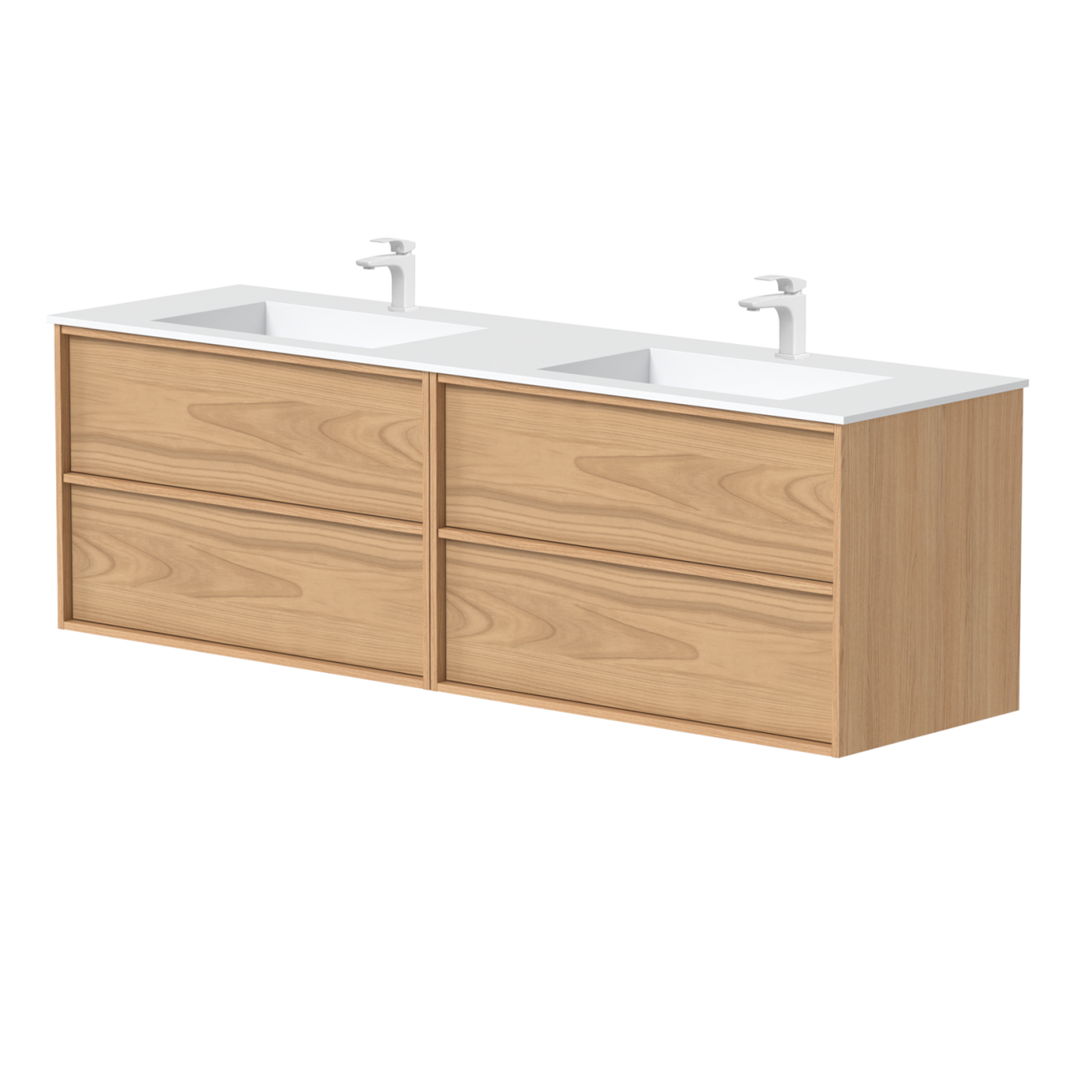 Kame Home vonios spintelė Natūralaus Ąžuolo Faneruotė BUD/16-3DR-DB/N05-HM