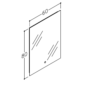 Kame Grace veidrodis 60 cm MRL/60-80 3 Kame Grace veidrodis 60 cm MRL/60-80 3