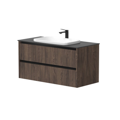 Kame City vonios spintelė 100 cm Rudas Ąžuolas BU/10-3DR/20P2