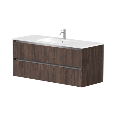 Kame City vonios spintelė 120 cm Rudas Ąžuolas BUD/12-3DR/20P1
