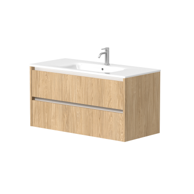 Kame City vonios spintelė 100 cm Šviesus Ąžuolas BU/10-3DR/35P3