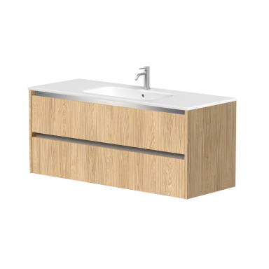 Kame City vonios spintelė 120 cm Šviesus Ąžuolas BU/12-3DR/35P1