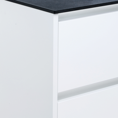 Kame City vonios spintelė 120 cm Balta Matinė BUD/12-3DR/D02P3