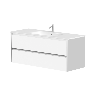 Kame City vonios spintelė 120 cm Balta Matinė BU/12-3DR/D02P3