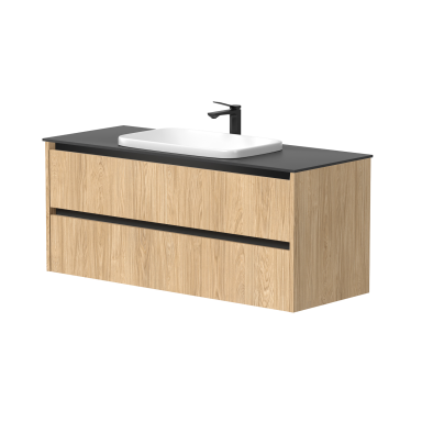 Kame City vonios spintelė 120 cm Šviesus Ąžuolas BU/12-3DR/35P2