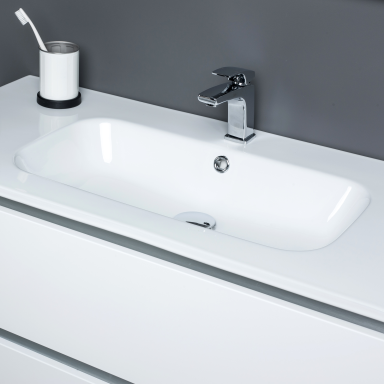 Kame City vonios spintelė 60 cm Balta Matinė BUC/6-3DR/D02P1