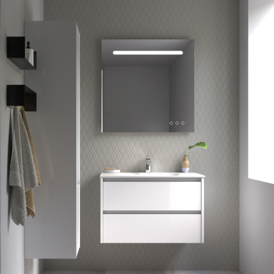 Kame City vonios spintelė 60 cm Balta Matinė BU/6-3DR/D02P3