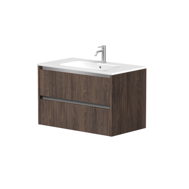 Kame City vonios spintelė 80 cm Rudas Ąžuolas BUC/8-3DR/20P1