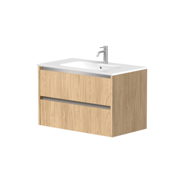 Kame City vonios spintelė 80 cm Šviesus Ąžuolas BUC/8-3DR/35P1