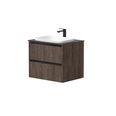 Kame City vonios spintelė 60 cm Rudas Ąžuolas BUC/6-3DR/20P2