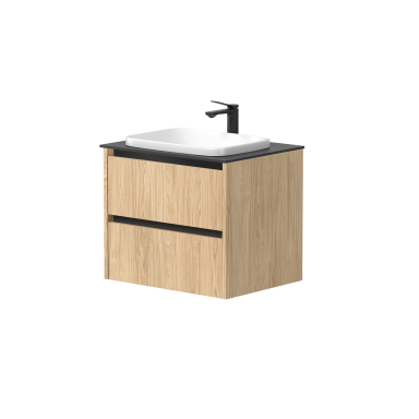 Kame City vonios spintelė 60 cm Šviesus Ąžuolas BU/6-3DR/35P2