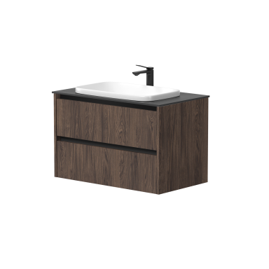 Kame City vonios spintelė 80 cm Rudas Ąžuolas BU/8-3DR/20P2