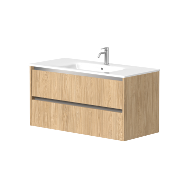 Kame City vonios spintelė 100 cm Šviesus Ąžuolas BU/10-3DR/35P1
