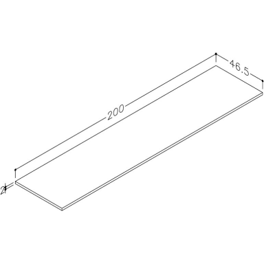 Kame Dekton stalviršis Dekton Black WP/20-3/D21