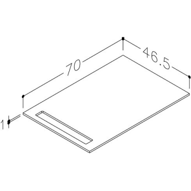 Kame HPL stalviršis Baltas Mėnulis WP-1/6-3/H16
