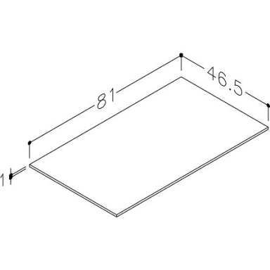 Kame HPL stalviršis Pilkas Mėnulis WP/8-3/H12