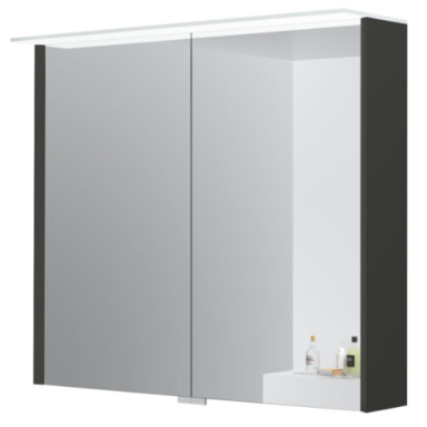 Kame Loft veidrodinė spintelė Antracito Pilka MC3DML/80-70/D13-LFT