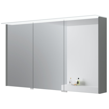 Kame Loft veidrodinė spintelė Šviesi Pilka MC3DML/120-70/D18-LFT