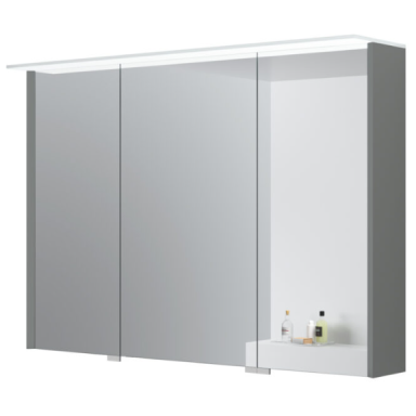 Kame Loft veidrodinė spintelė Šviesi Pilka MC3DML/100-70/D18-LFT