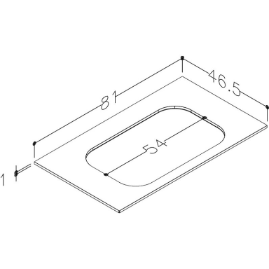 Kame Movado stalviršis Baltas Mėnulis WP/8-3/H16-P2