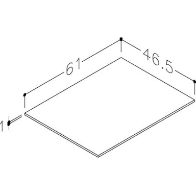 Kame HPL stalviršis Juoda Lava WP/6-3/H17