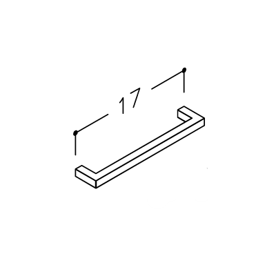 Kame rankenėlė H21/160IN Inox