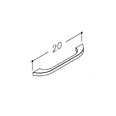 Kame rankenėlė H7/200/CH Chromas