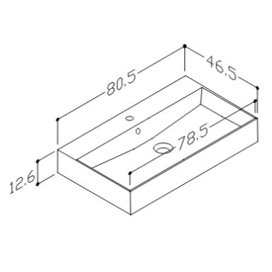 Kame Sole praustuvas Balta Matinė SS800460MW Kame Sole praustuvas Balta Matinė SS800460MW