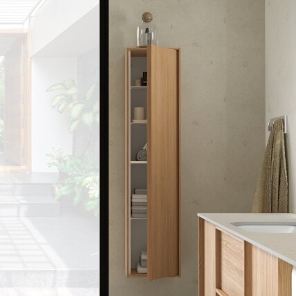 Kame Home aukšta vonios spintelė Varinio Ąžuolo Faneruotė TU/75-2-DB/N11-HM 4 Kame Home aukšta vonios spintelė Varinio Ąžuolo Faneruotė TU/75-2-DB/N11-HM 4