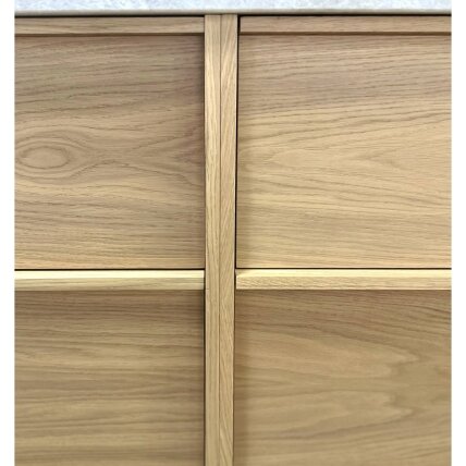 Kame Home vonios spintelė Varinio Ąžuolo Faneruotė BUD/16-3DR-DB/N11-HM 2