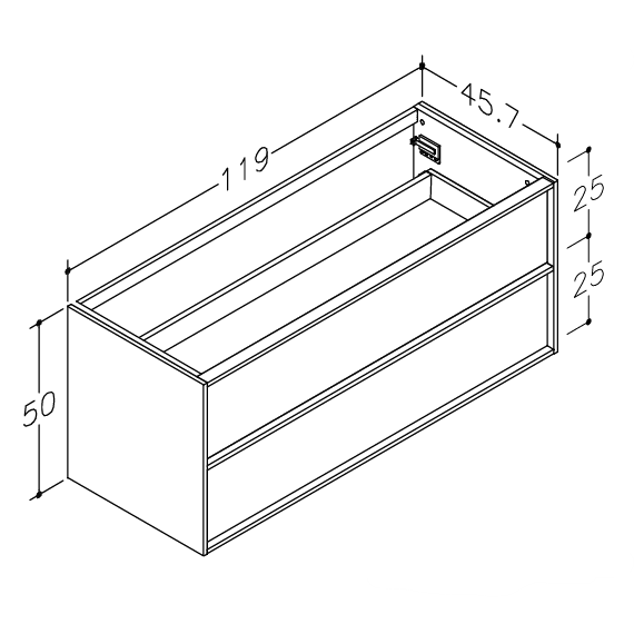 Kame Home vonios spintelė Varinio Ąžuolo Faneruotė BUC/12-3DR/N11-HM 7
