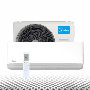 Midea Breezeless E bevėjis oro kondicionierius MSCB1BU-09HRFN8-QRD1GW komplekte MOX104-09HFN8-QRD1GW galia 2.8/2.9 kW dirba iki -20°C