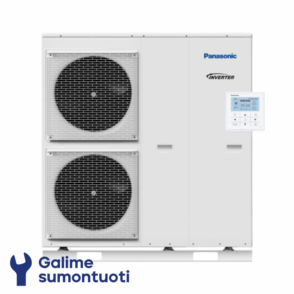 Panasonic Aquarea T-CAP oras-vanduo šilumos siurblys monoblokas WH-MXC16J9E8 galia 16 kW 1