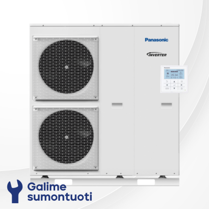 Panasonic Aquarea T-CAP oras-vanduo šilumos siurblys monoblokas WH-MXC09J3E8 galia 9 kW Panasonic Aquarea T-CAP oras-vanduo šilumos siurblys monoblokas WH-MXC09J3E8 galia 9 kW