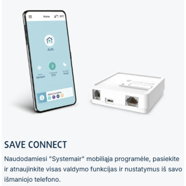 Systemair Save Connect 2.0 Wi-Fi valdymo modulis 399999