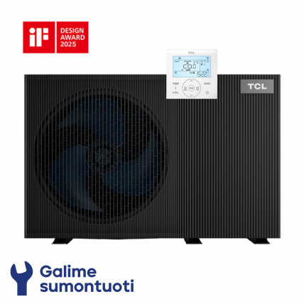 TCL PRO oras-vanduo šilumos siurblys monoblokas THMLd-16S/9FBP-A galia 15.0 kW