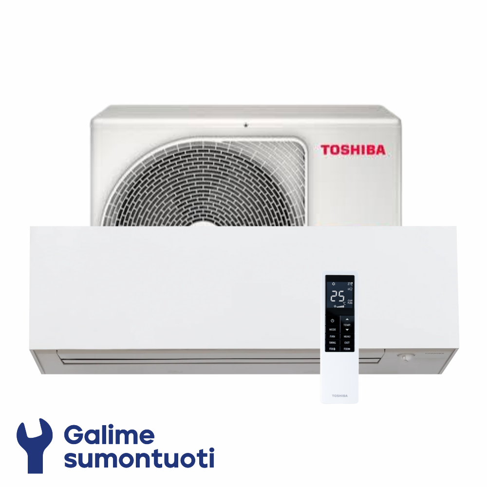 Toshiba Arctic White oras-oras šilumos siurblys RAS-B35S4KVPG-ND komplekte RAS-35S4AVPG-ND Toshiba Arctic White oras-oras šilumos siurblys RAS-B35S4KVPG-ND komplekte RAS-35S4AVPG-ND